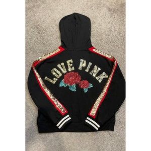 VS PINK Rose Bling Hoodie